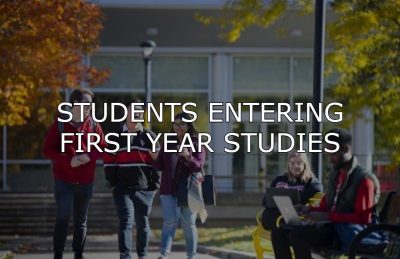 Click to go to Students Entering First Year Studies